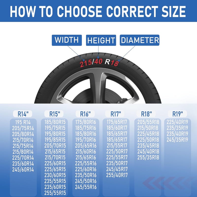 BasaltAuto Automotive Snow Socks for Tire Red L Textile Snow Chains Fabric Car Chains, 2 Pairs of Gloves, Winter Accessories SUV Trucks Pickup Winter Emergency EN 16662-1:2020 Standard - Image 2